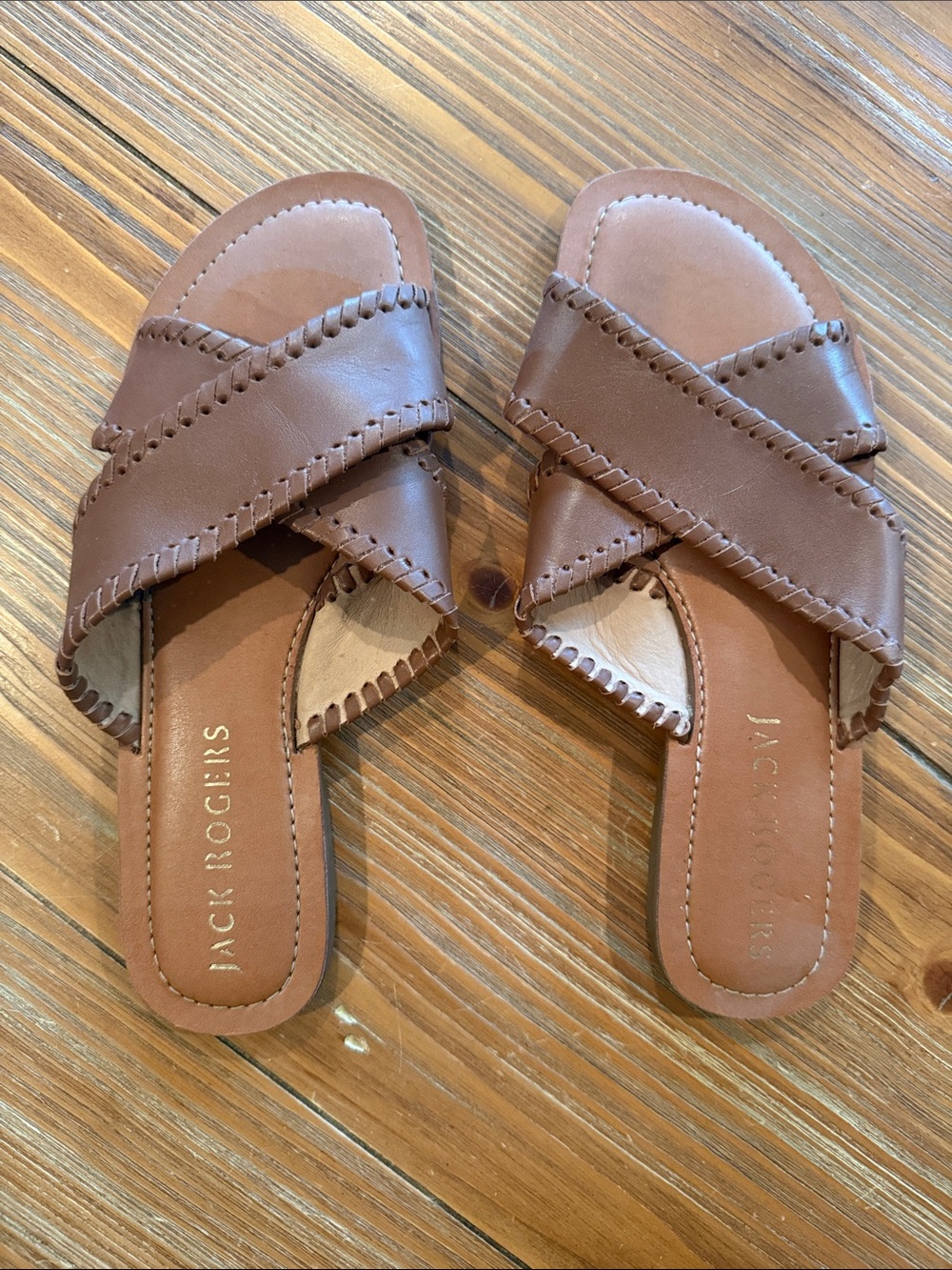 Jack Rogers X-Band Slides (8, Brown)